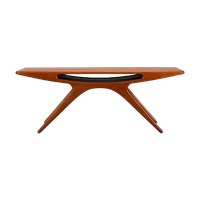 Deens Design Clasic De Smile Table In Teak By Johannes Andersen For Cfc Silkeborg, 1960S