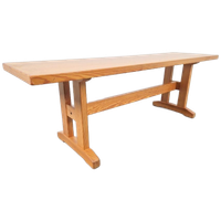 Scandinavisch Moderne Pine Houten Bank Jaren 1960 Grenen