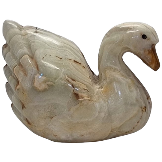 Vintage Marmeren Zwaan Beige 1