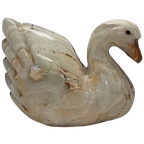 Vintage Marmeren Zwaan Beige thumbnail 1