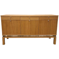Retro Dressoir Lichtteak Berken Fineer Tv Kast Wandkast