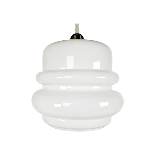 Murano - Opaline - Cilinder Hanglamp - Italie - 3E Kwart 20E Eeuw