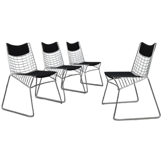 Shin Azumi For Magis. Set Of 4 “string” Dining Chairs, Italy, 2007. 1