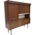 Vintage Highboard Wandmeubel Jaren 60 Rosewood Fineer thumbnail 1