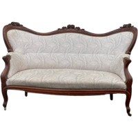 Prachtige Antiek Mahonie Biedermeier Bank, Buitenmaat 160 Cm Breed