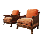 Pair Of Armchairs From The Early 20Th Century thumbnail 1