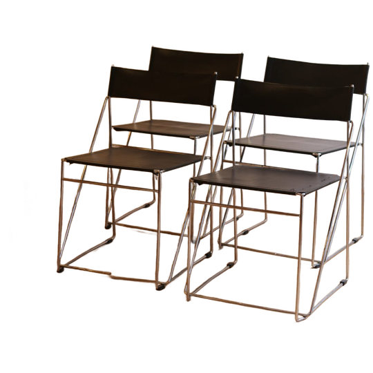 Set Van 4 X-lines Stoelen Van Niels Jorgen 1