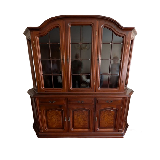 Mahonie Vitrine Kast 1