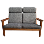 Teak 2 Seat Sofa By Juul Kristensen For Glostrup Denmark thumbnail 1