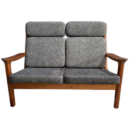 Teak 2 Seat Sofa By Juul Kristensen For Glostrup Denmark 1