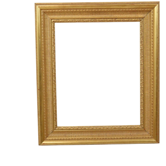 Klassieke Goudkleurige Houten Barok Rococo Stijl Lijst 63x53cm 1