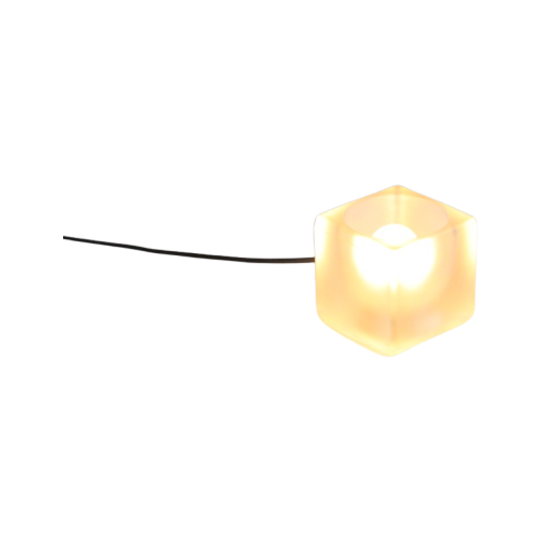 Glass Cube Lamp By Peill And Putzler, Germany 1970s 1