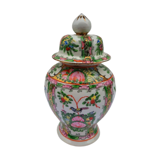 Vintage Chinese Gember Pot.famille Rose 1