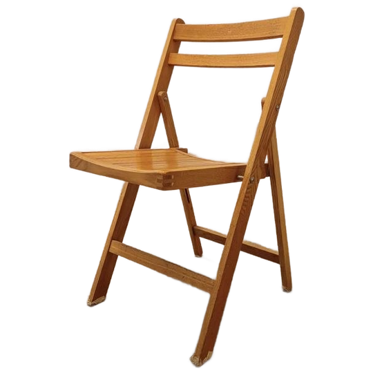 Vintage Mid Century Houten Klapstoel 1