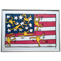 Vintage Litho Poster Van Keith Haring
