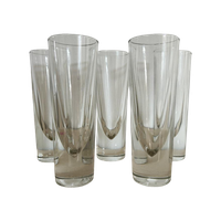 5X Longdrinkglas Bullet - Carlo Moretti 1980'S - Borgonovo
