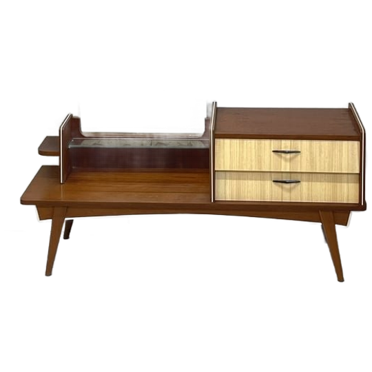 Vintage Kaptafel Met Spiegel Mid-century 1