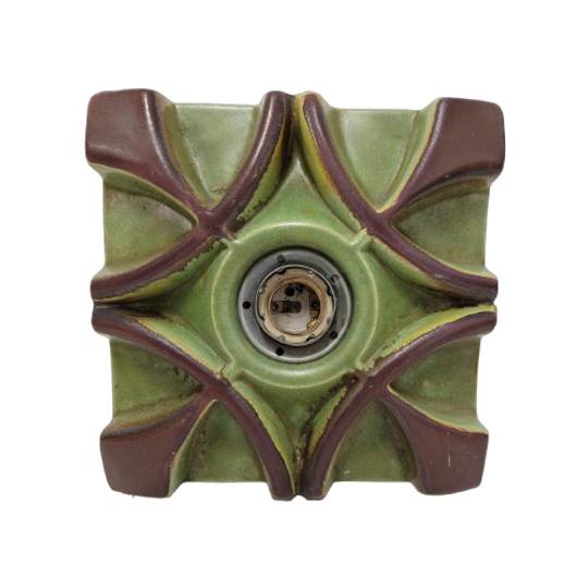 Zeldzame Honsel Leuchten Wandlamp Keramiek 1
