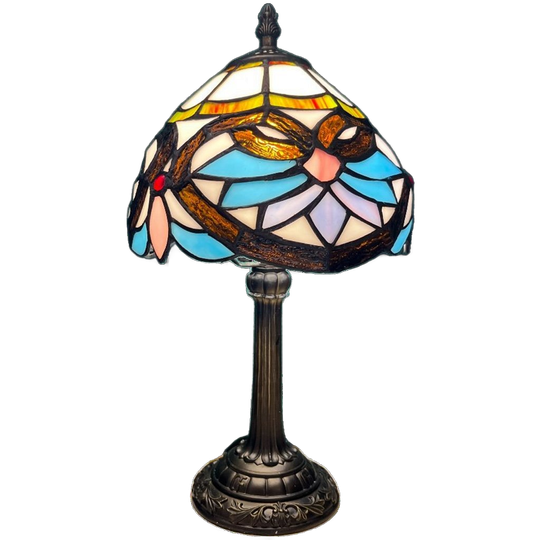 Jaren 20 Art Nouveau Stijl Tafellamp Glas In Lood Tiffany Stijl 1