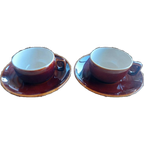 2 Vintage Espresso Kop En Schotels Van Villeroy & Boch Luxembourg thumbnail 1