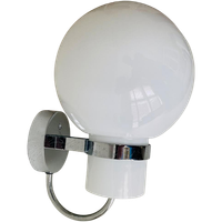 Space Age Wandlamp Met Glazen Bol , Glashutte Limburg