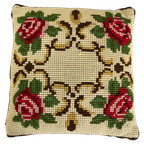 Vintage Smyrna Kussen Bloem thumbnail 1