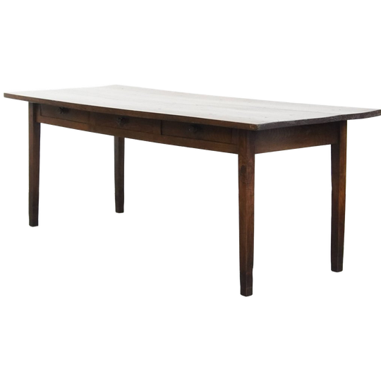 Tijdloze Antieke Vroeg 19e Eeuwse Engelse 6 Persoons Eettafel Met Een Prachtig Blad Van Notenhout 1