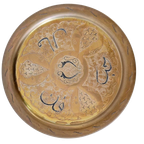 Oud Koperen Wandbord Oosterse Wand Schaal thumbnail 1