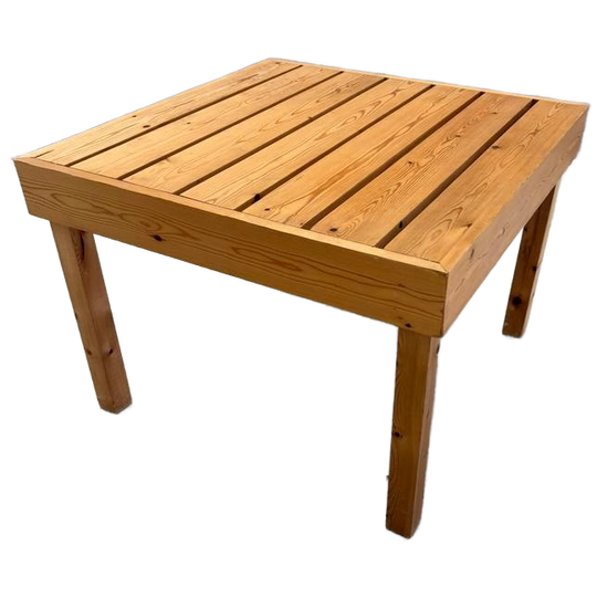 Vintage Grenen Salontafel / Bijzettafel 1