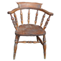 Captain Chair Windsor Bureaustoel Mahoniehout Antiek