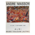André Masson (1896-1987), La Carriere Bibemus, 1948. Exhibition Poster Albi Musee Toulouse Lautrec thumbnail 1