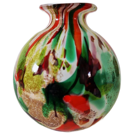 Fidrio Multicolor Bolvaasje Mondgeblazen Vaas 1