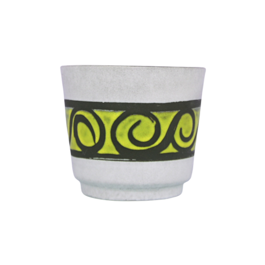 Wit & Neon Gele Bloempot 1