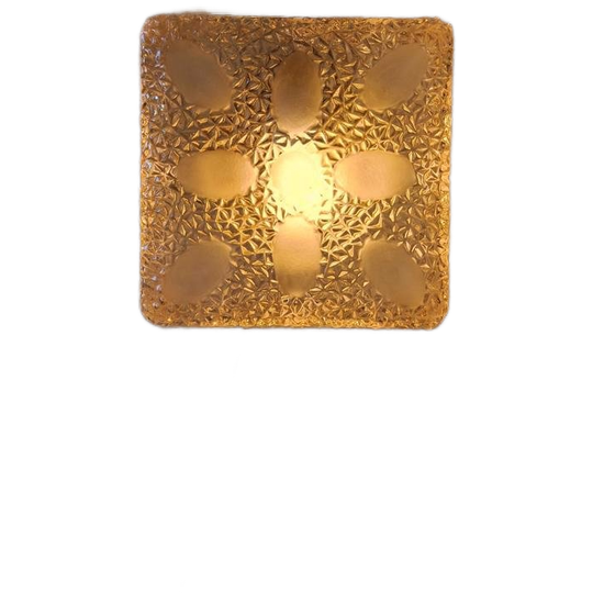 Vintage Plafonierre Of Wandlamp Glas. 1