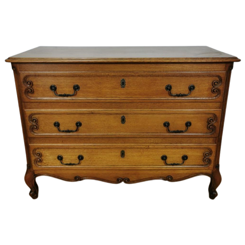 Vintage Queen Ann Ladekastje, Commode Dressoir Ladekast 604