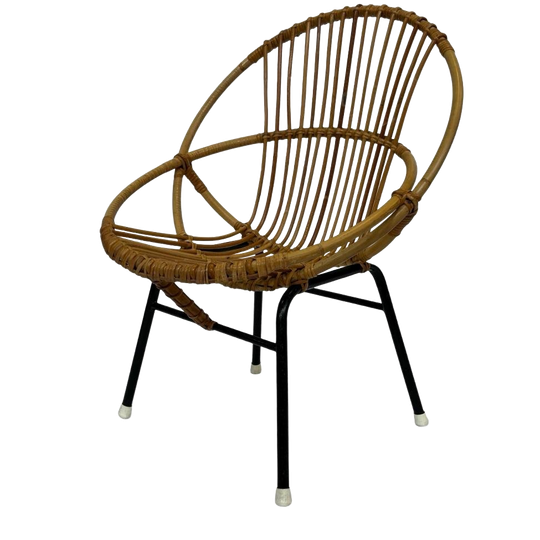 Vintage Rotan Stoel Dirk Van Sliedregt Rohe Noordwolde 1960 1