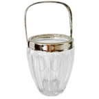 Vintage Rvs Ijsemmer Craquelé Glas De Meyere 1950’s thumbnail 1