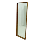 Large Scandinavian Rectangular Rosewood Mirror 1960s thumbnail 1