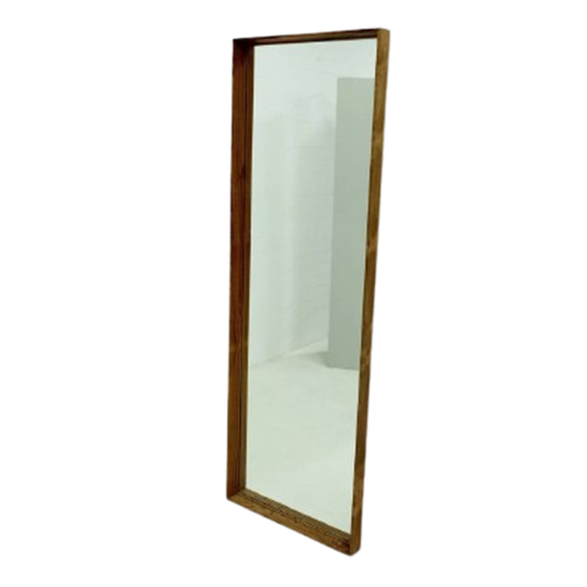 Large Scandinavian Rectangular Rosewood Mirror 1960s 1