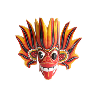 Vintage Sri Lankaans Vuurmasker/Wandmasker, Jaren '80