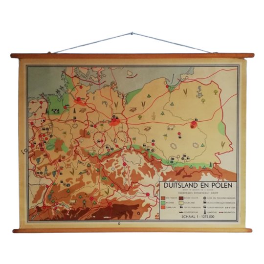 Bakker En Rusch Wandkaart Duitsland En Polen 1