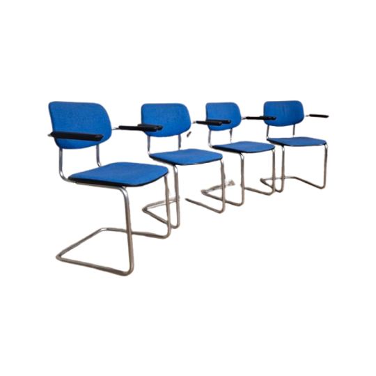 4X Gispen 1125 - Cirrus Stoelen - Jaren 60 - Vintage -Design 1