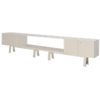Officenow Draaideurkast, Hout, 69 X 320 Cm, Geen Legborden