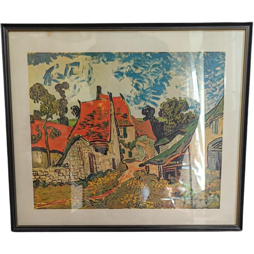 Van Gogh - Dorpsstraat In Auvers - Poster In Lijst