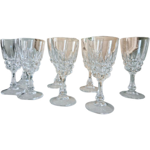 Set Van 8 Cristal D'Arques Pompadour Wijn/Aperitief Glazen