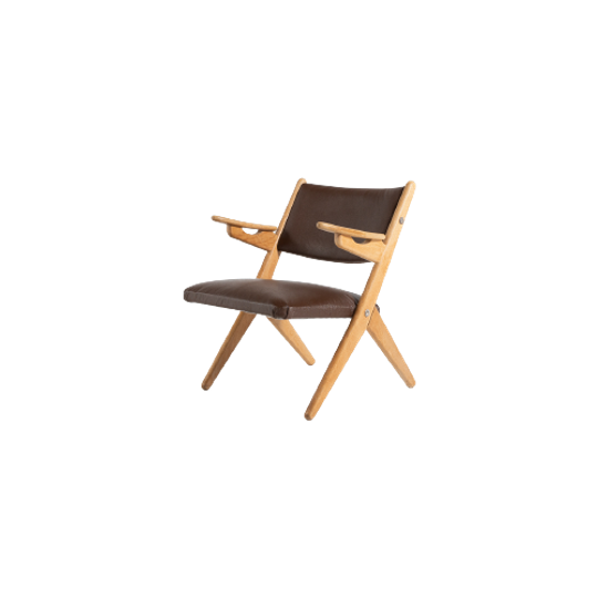 Danish Architectural Armchair By Arne Hovmand Olsen, 1970’s 1