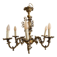 Prachtige Vintage Art Nouveau Kroonluchter.