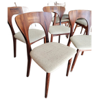 Vintage Set Van 4 Eetkamerstoelen, Nils Koefoed thumbnail 1