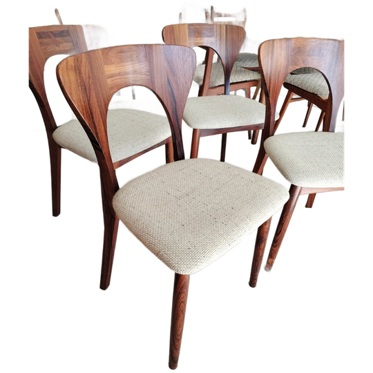 Vintage Set Van 4 Eetkamerstoelen, Nils Koefoed 1