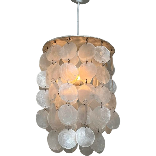 Capiz Schelpen Lamp Hanglamp Parelmoer Opaline Schelp